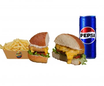 Chicken Cheese Burger Menü