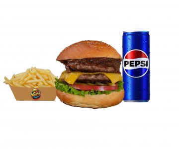 Double Burger Menü